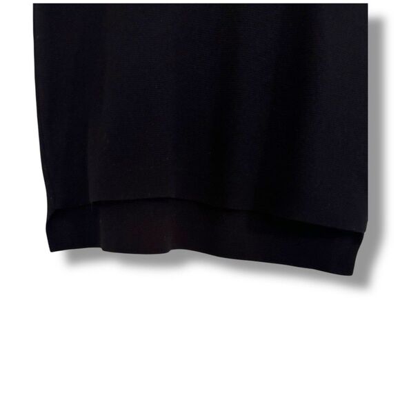 Madewell Women’s Cuffed Short Sleeve Wool Blend Sweater Black Small Hi Low Hem - Picture 6 of 8